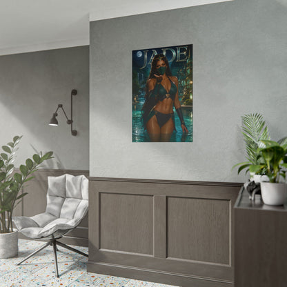 Jade Mortal Kombat Gaming Poster Wall Art Gamer Room Decor Collectible Print