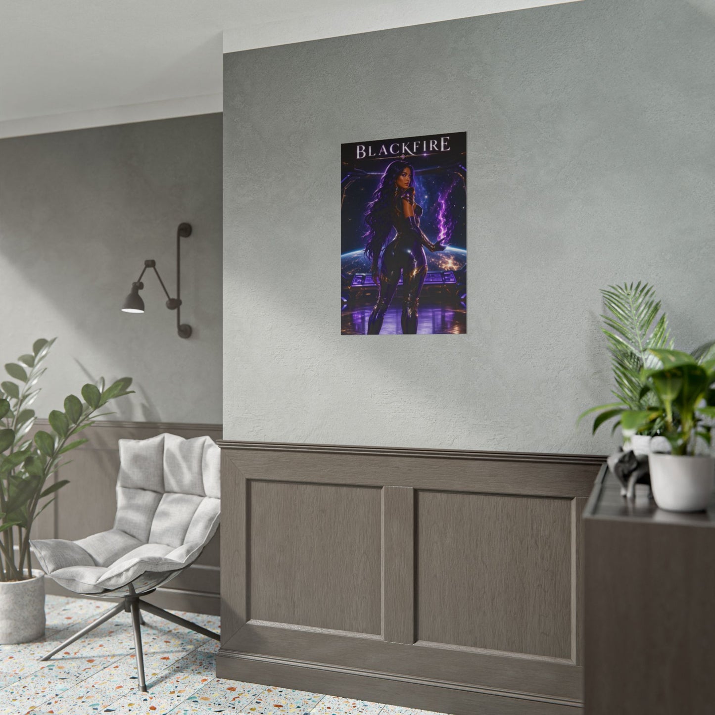Blackfire Teen Titans DC Comics Poster Superhero Wall Art Print