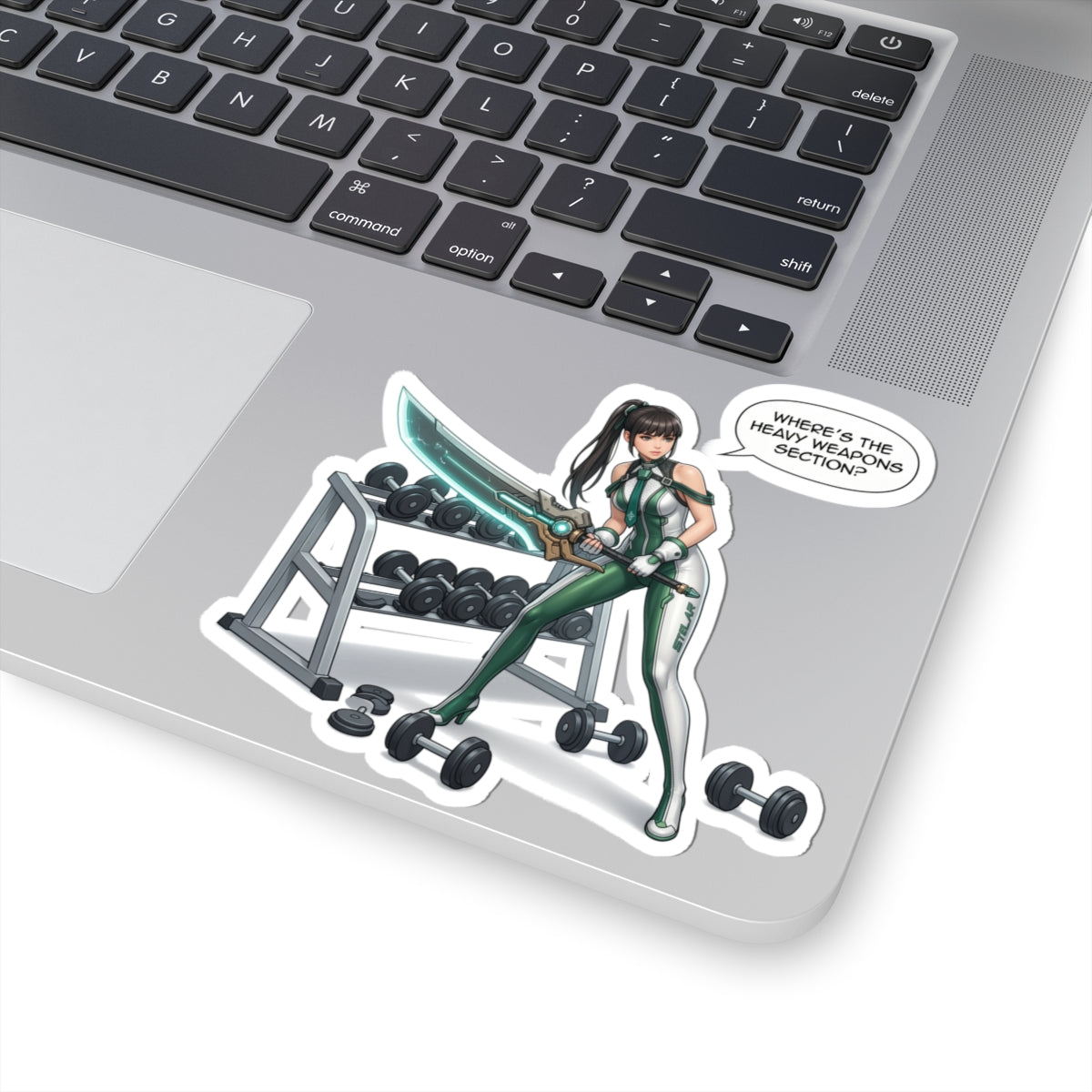 Eve Stellar Blade Aufkleber – Sci-Fi-Actionheldin Vinyl-Aufkleber für Laptops &amp; Dekoration