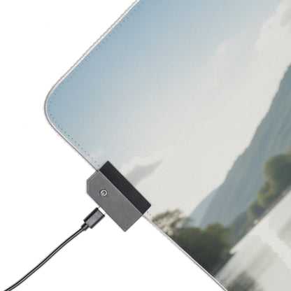 Килимок для столу Misa Amane – світлодіодний RGB-підсвітлювальний килимок, ігровий комплект із зображенням дівчини з аніме Waifu