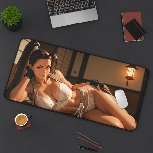 Ibuki Schreibtischunterlage, Street Fighter Ninja Girl Mauspad, Anime Gaming Schreibtisch-Setup