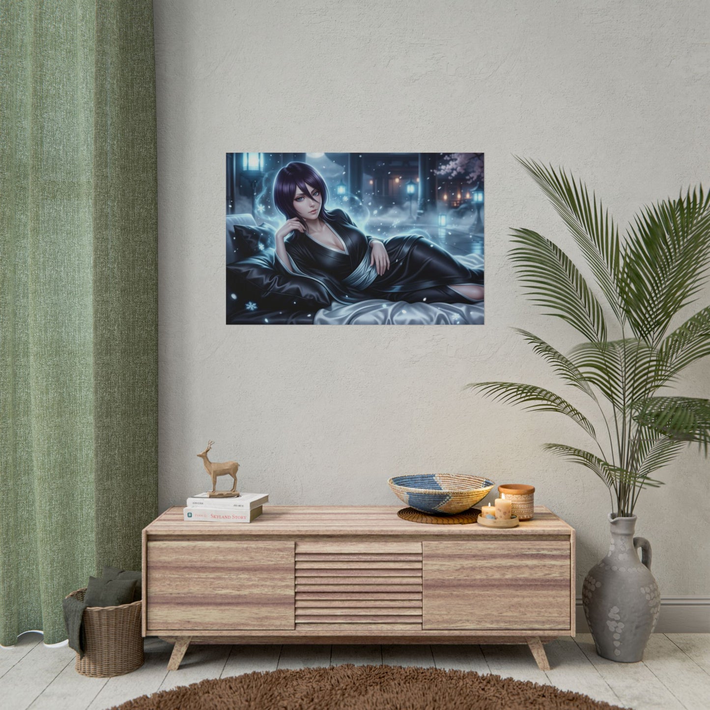 Rukia Kuchiki Poster, Bleach Wall Art, Anime Print, Room Decor