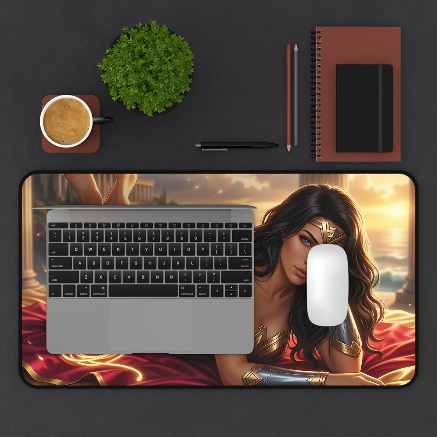 DC Comics Mouse Pad, Wonder Woman Desk Mat, Gamer Gift