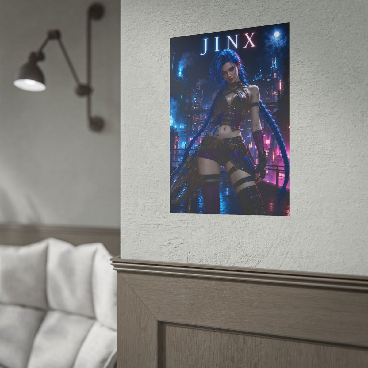 Copy of Arcane Jinx Poster League of Legends Wall Art Print Decor