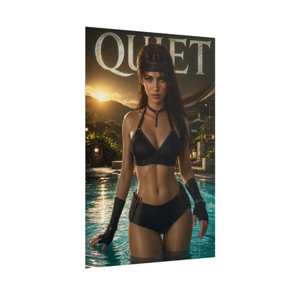 Quiet Metal Gear Gaming Poster Wall Art Gamer Room Decor Collectible Print