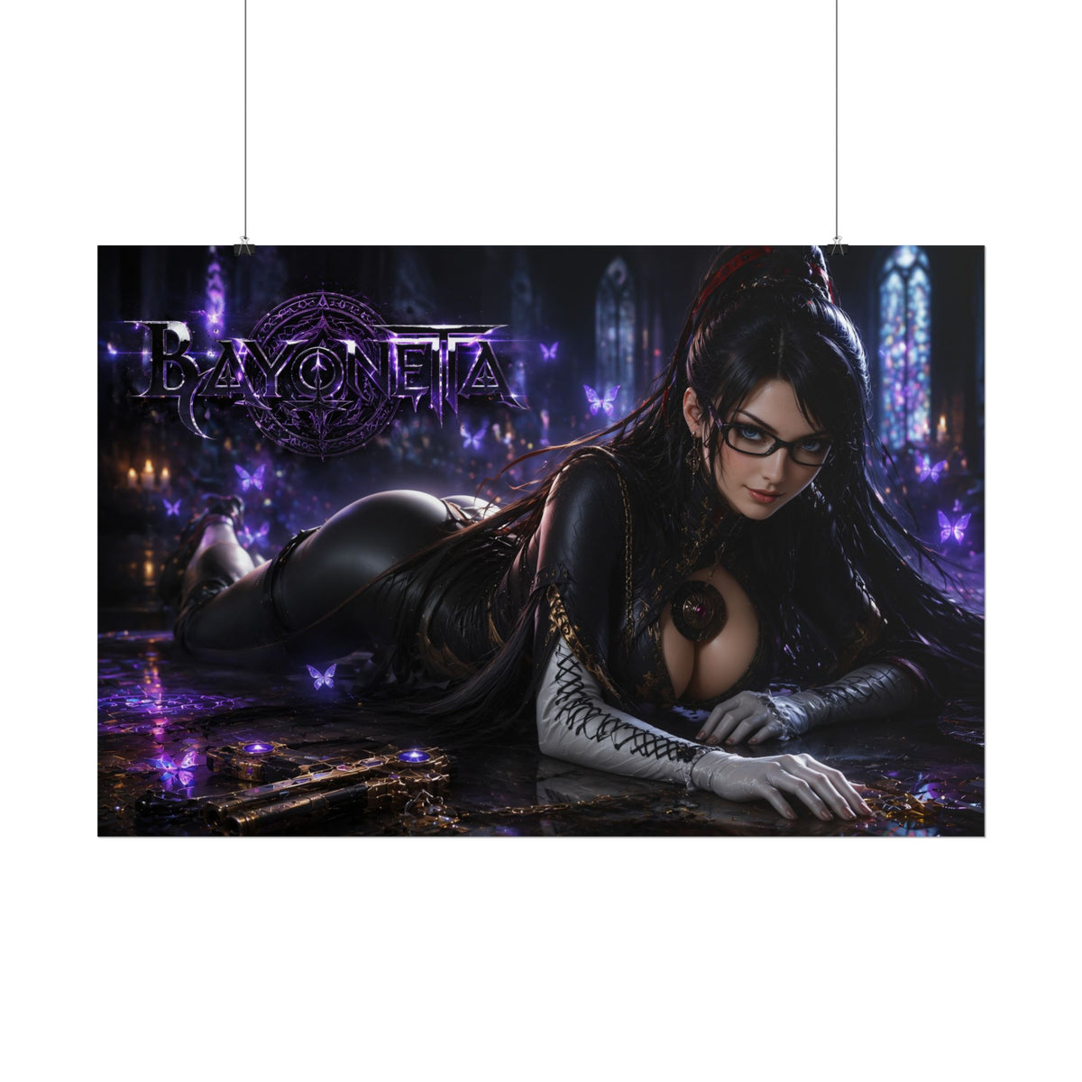 Gaming Wall Art Bayonetta Poster Game Room Decor Gamer Gift Art Print