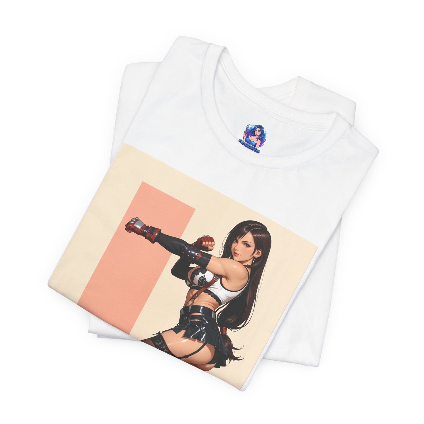 Tifa Lockhart Grafik-T-Shirt | Final Fantasy VII T-Shirt für Otaku- und Gamer-Fans | Sexy Heldinnen-Shirt