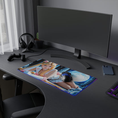 Килимок для столу Sailor Moon – світлодіодний RGB-підкладка, елегантна конфігурація дівчини з аніме Вайфу