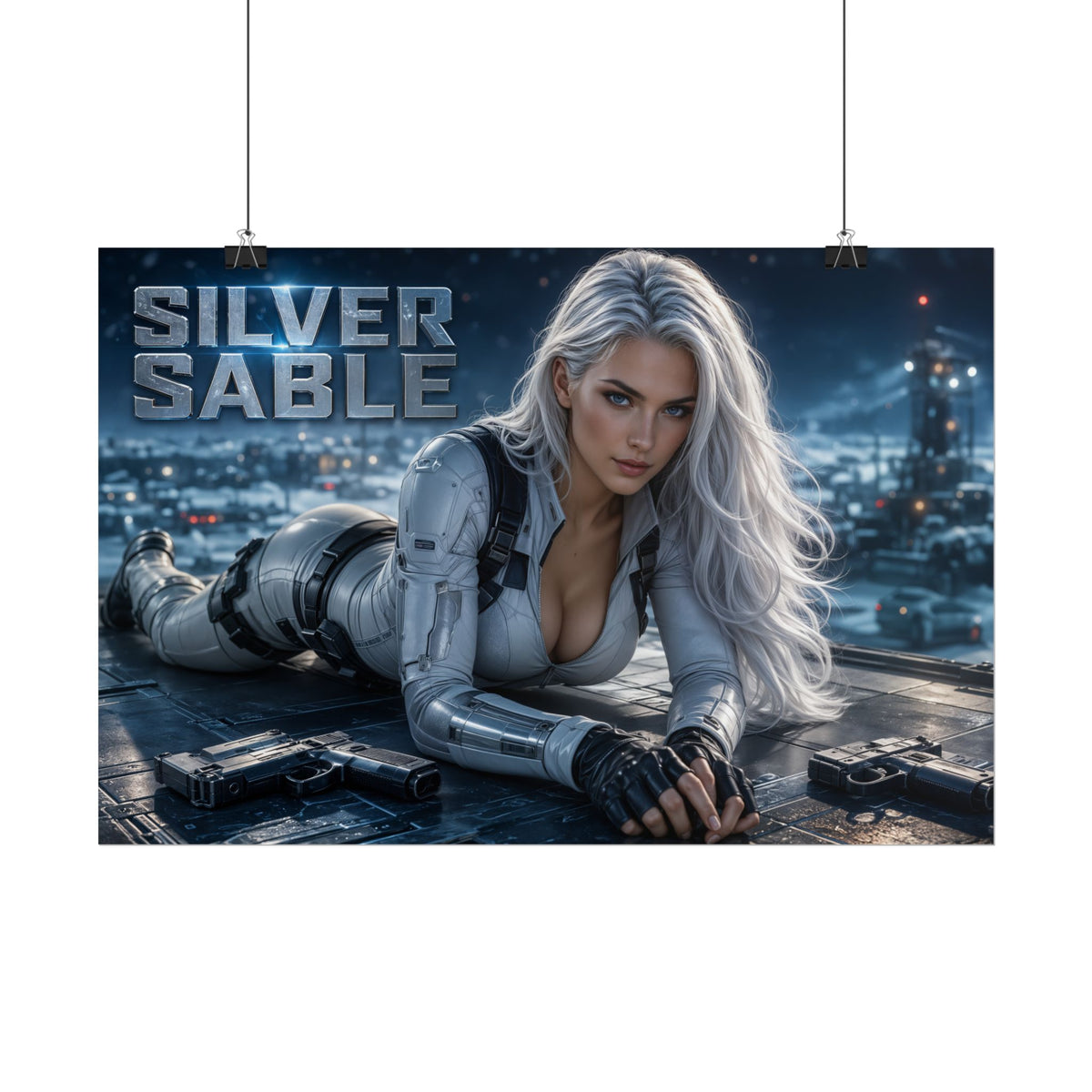 Collector Room Decor Silver Sable Comic Poster Character Wall Art Gift Print