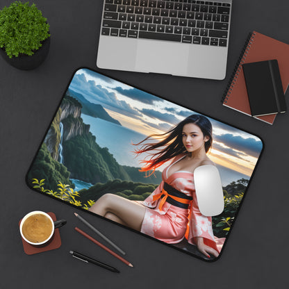 Gaming-Mauspad – Nezuko Kamado Schreibtischunterlage, Anime Demon Slayer Girl Setup