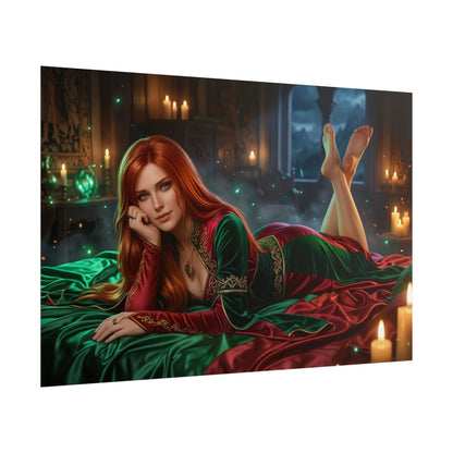 Triss Merigold Poster, The Witcher Wall Art, Fantasy Print Decor