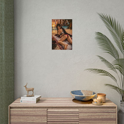 Gaming Wall Art Tifa Lockhart Poster Bedroom Game Room Decor Art Print