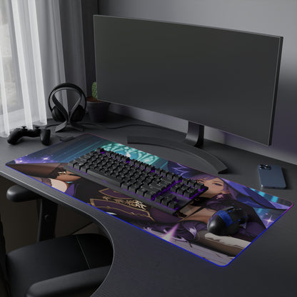 Килимок для столу Lisa Minci – світлодіодний RGB-підсвітлювальний килимок, ігровий комплект для дівчат з аніме Waifu