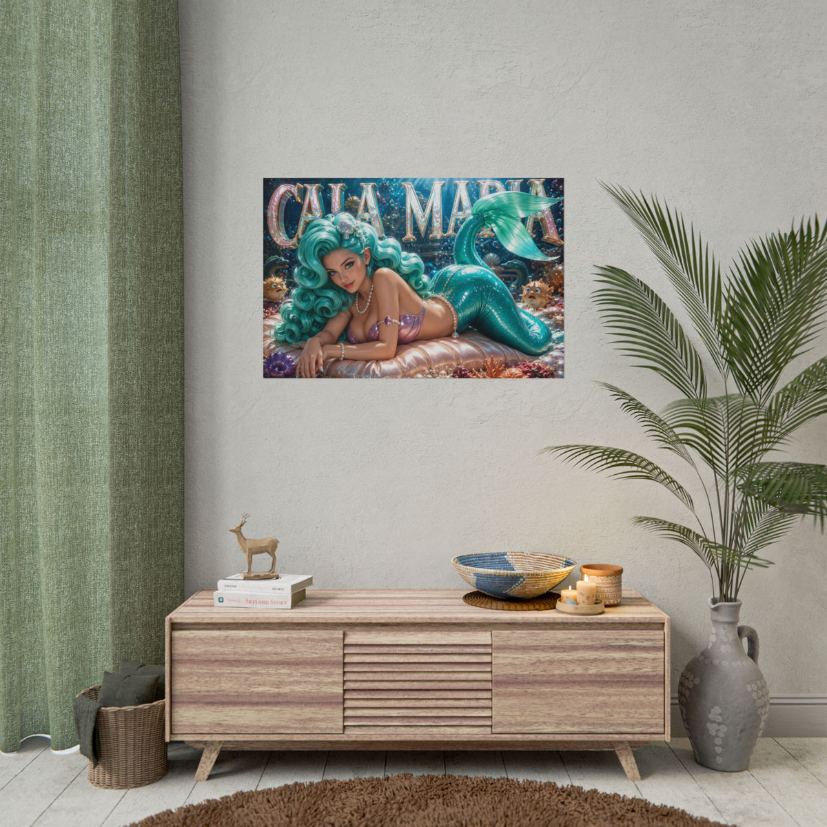 Cala Maria Cuphead Poster Gaming Wall Art Gamer Room Decor Collectible Print