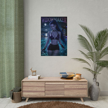 Gaming Wall Art Widowmaker Overwatch Poster Bedroom Game Room Decor Art Print