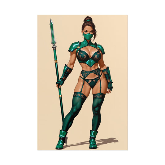 Jade Poster – Mortal Kombat Wandkunstdruck, Anime-Deko