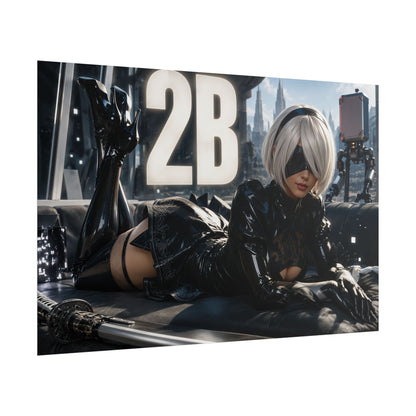 2B Character Poster NieR Gamer Room Wall Art Collectible Decor Collectible Print