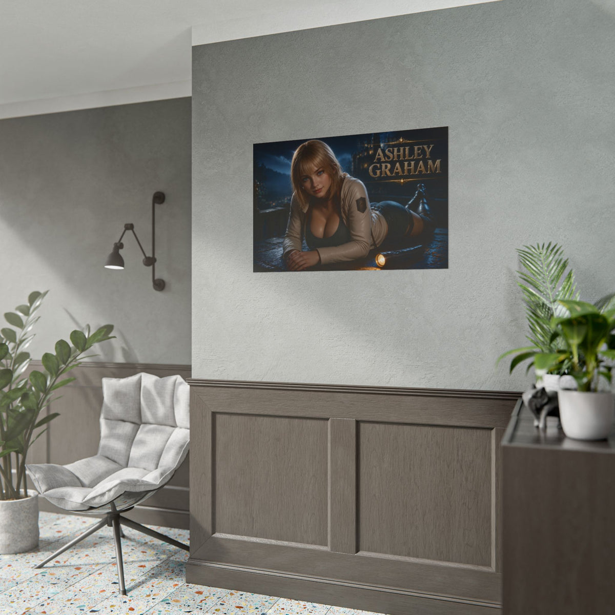 Ashley Graham Character Poster Gaming Setup Wall Decor Collector Print