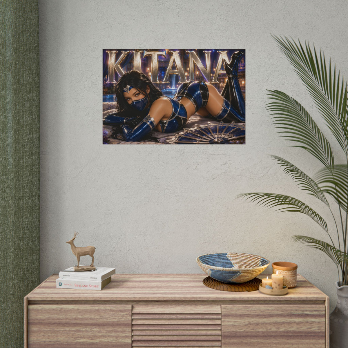 Kitana Mortal Kombat Poster Gaming Wall Art Gamer Room Decor Collectible Print