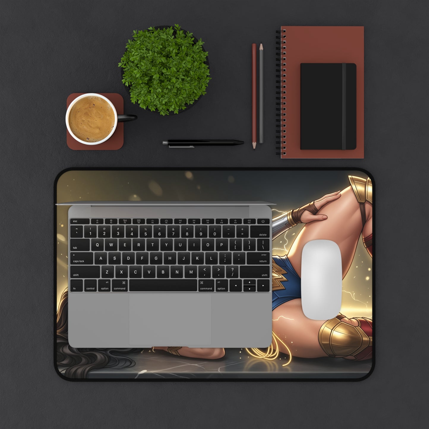 DC Comics Mouse Pad, Wonder Woman Desk Mat, Gamer Gift