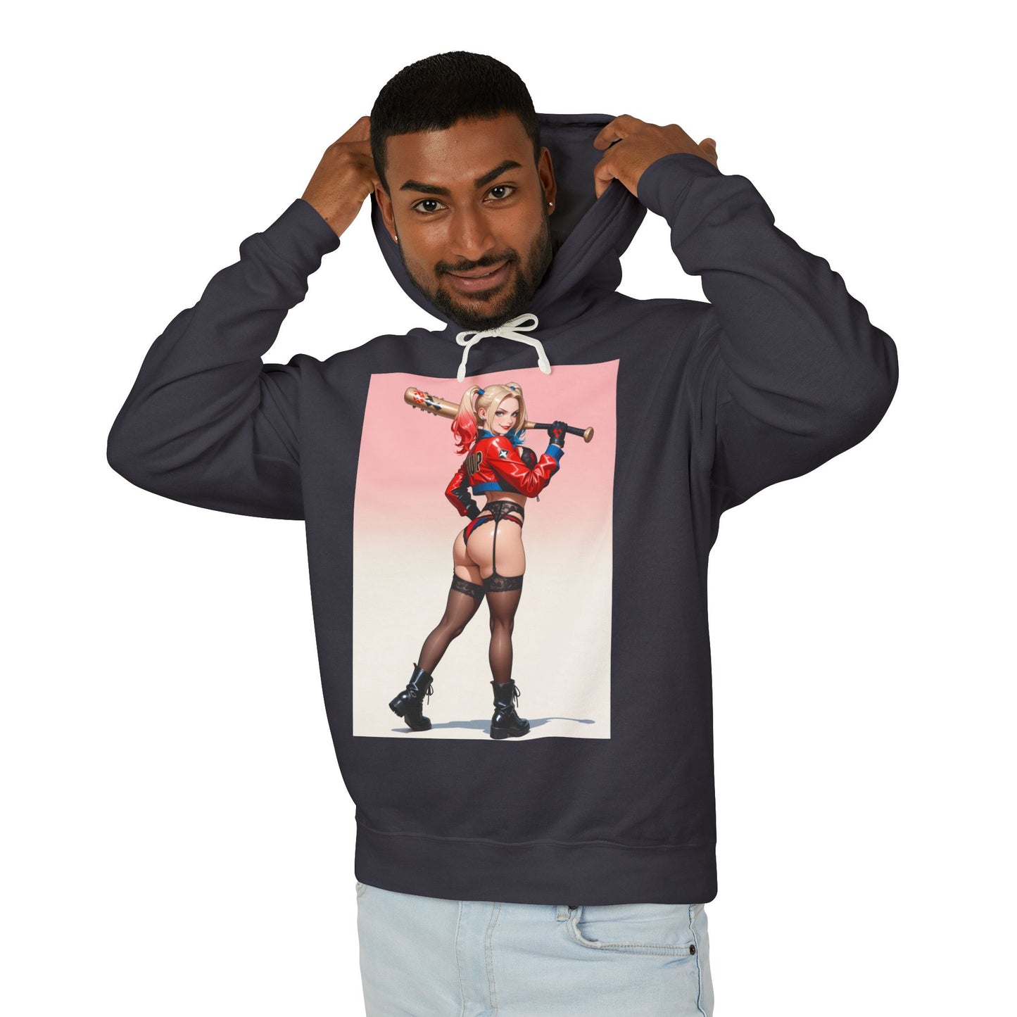 Harley Quinn Hoodie | Gothic Gotham Hoodie für DC-Fans | Waifu Villain Pullover