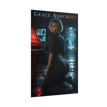 Grace Ashcroft Poster, Survival Horror Wall Art, Gaming Print Decor