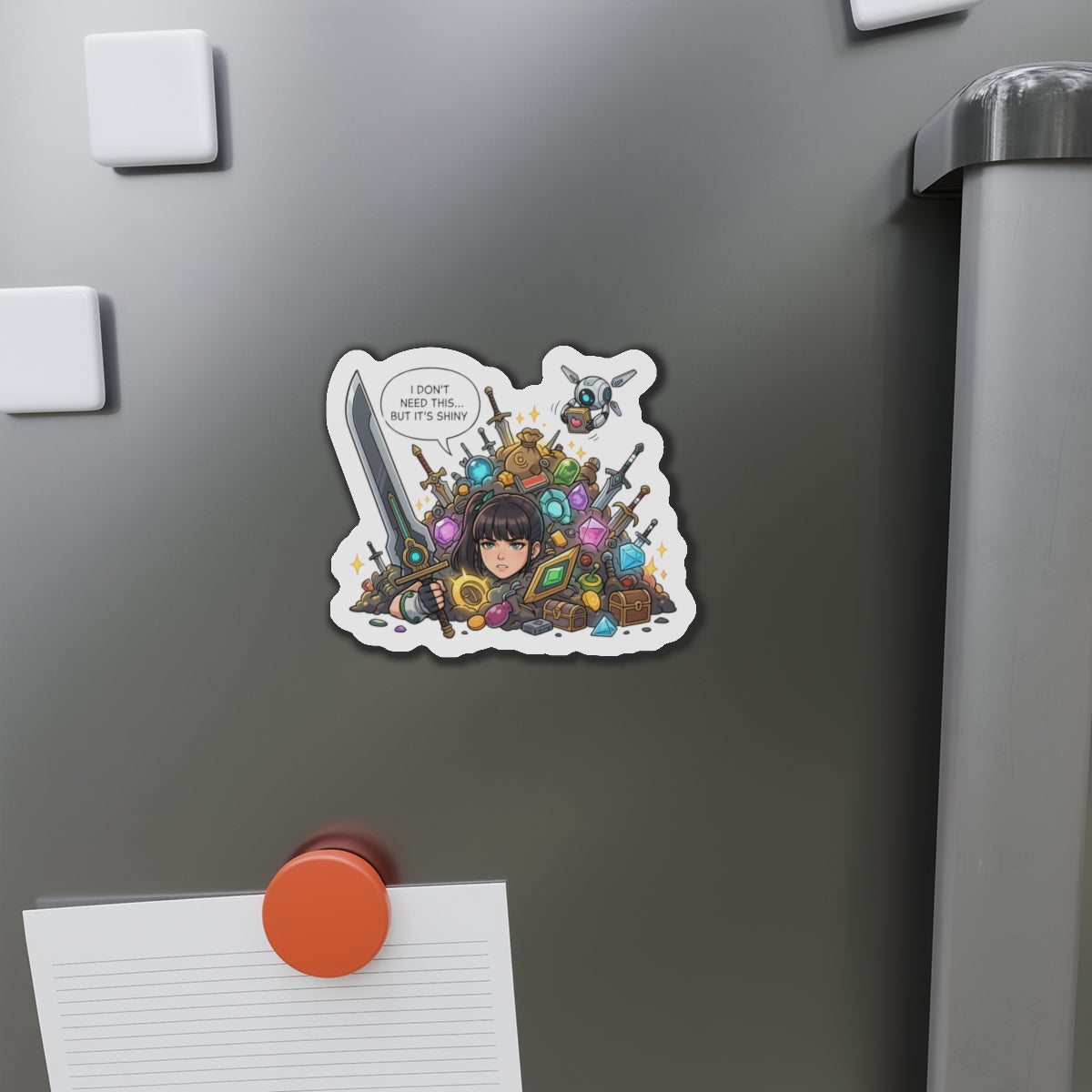 Eve Stellar Blade Magnet – Sexy Anime-Kriegerin Magnet, Sci-Fi-Kunst für den Kühlschrank