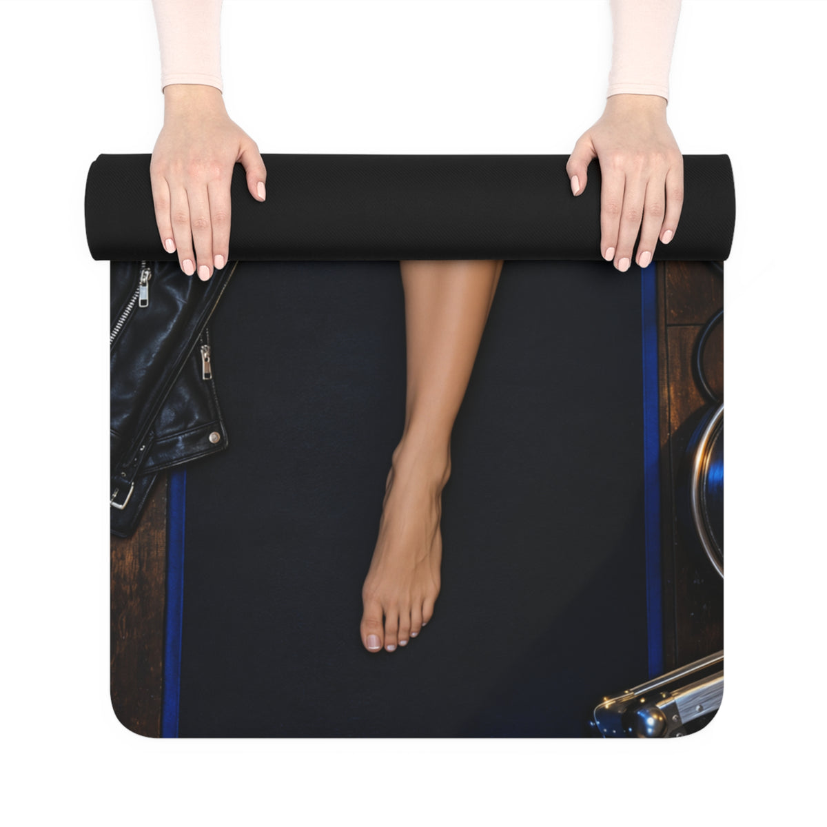 Black Canary Yoga Mat Soft Suede Home Gym Exercise Fitness 24x72