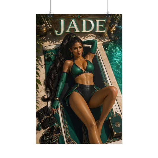 Gaming Wall Art Jade Mortal Kombat Poster Bedroom Game Room Decor Art Print