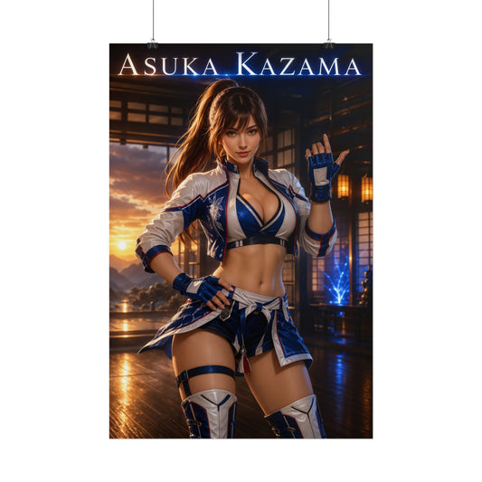 Tekken Asuka Kazama Wall Art Poster Game Room Decor for Gamers