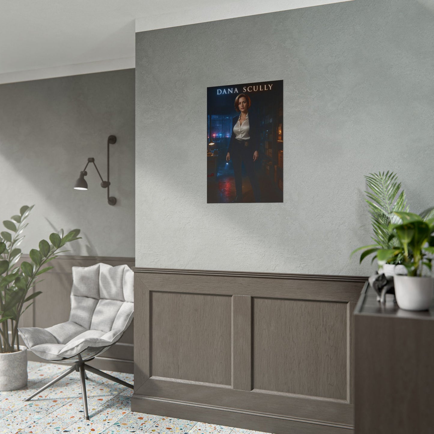 The X-Files Dana Scully Poster Sci-Fi TV Wall Art Print