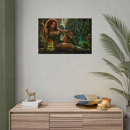 Comic Wall Art Poison Ivy Poster Heroine Room Decor Collectible Character Print