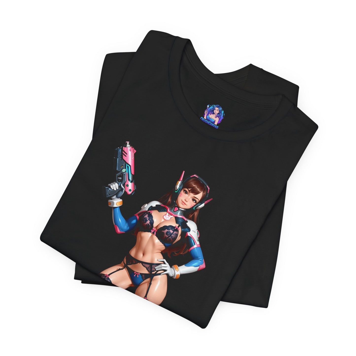 D.Va-T-Shirt | Overwatch-Gamer-Shirt für Otakus und E-Sport-Fans | Waifu-Grafik-Shirt
