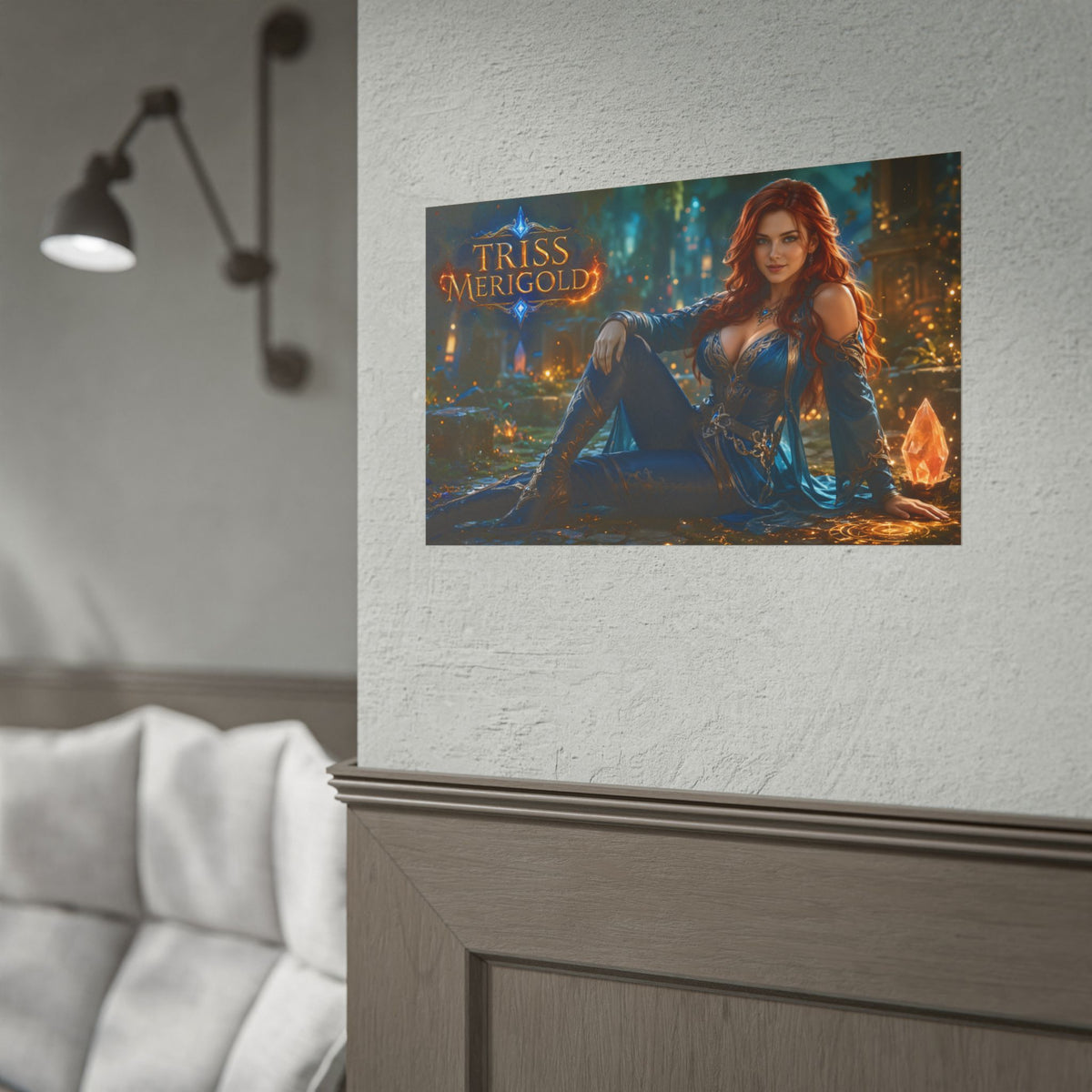 Triss Merigold The Witcher Wall Art Poster Fantasy Bedroom Decor Character Print