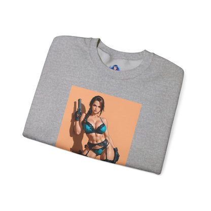 Толстовка з Ларою Крофт, футболка з круглим вирізом Tomb Raiders, одяг для фанатів пригодницьких ігор