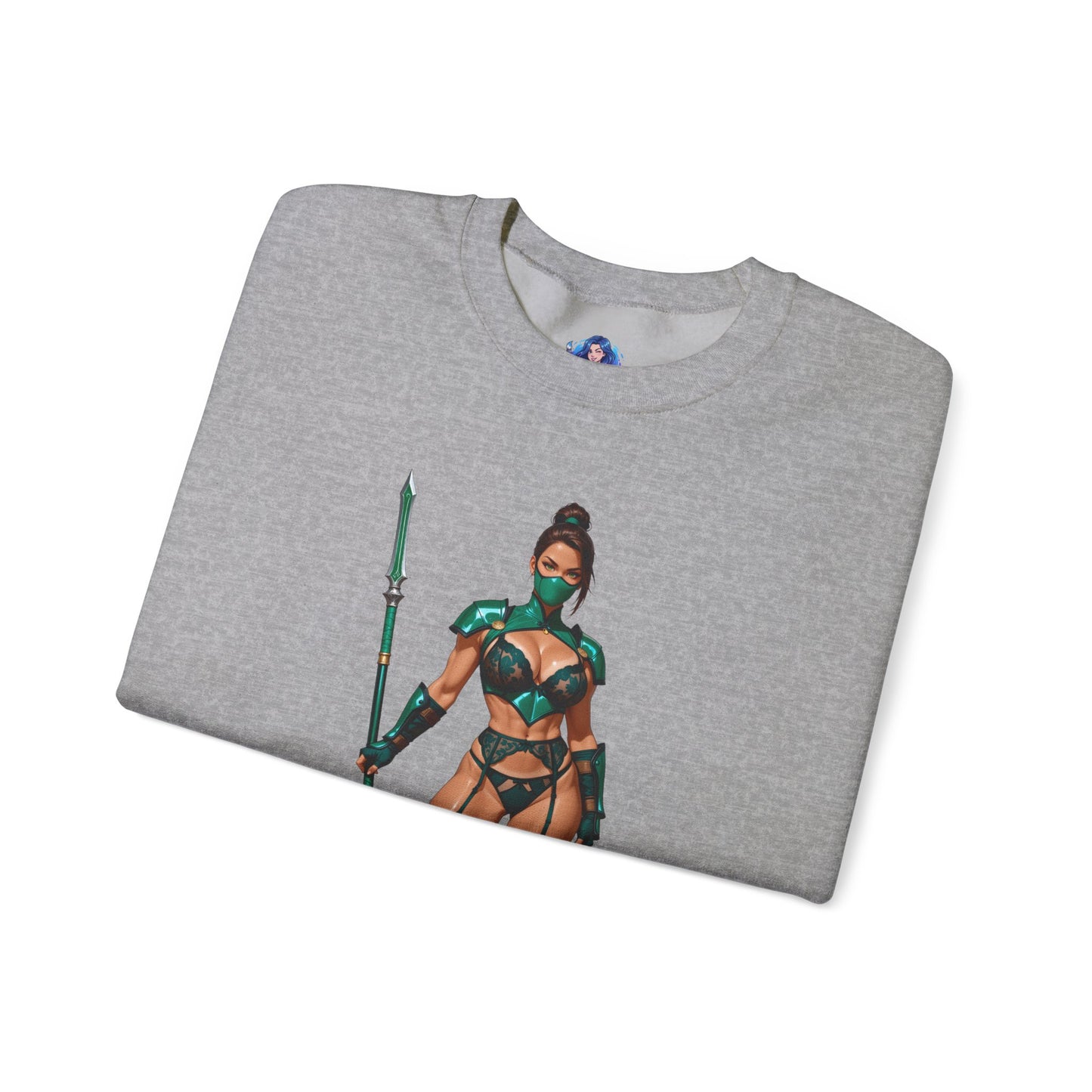 Толстовка Jade Mortal Kombat, топ Emerald Assassin Crewneck, затишний ігровий вуличний одяг для колекціонерів