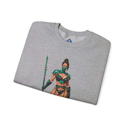Толстовка Jade Mortal Kombat, топ Emerald Assassin Crewneck, затишний ігровий вуличний одяг для колекціонерів
