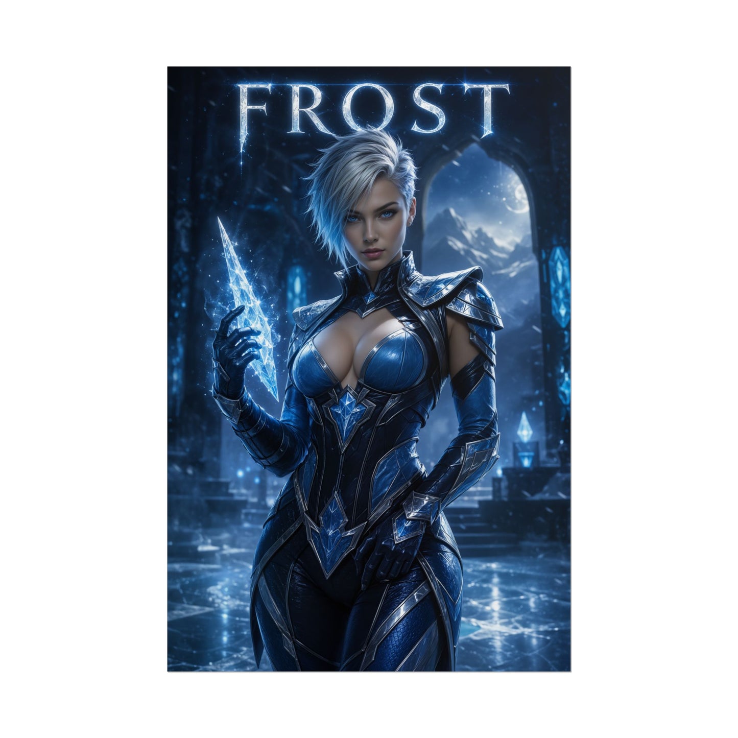 Frost MK Poster Mortal Kombat Gaming Wall Art Print Decor