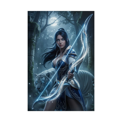 Mirana Dota 2 Poster, Dota 2 Wall Art Print, Archer Princess Decor, Fantasy Game Wall Art, Gamer Gift