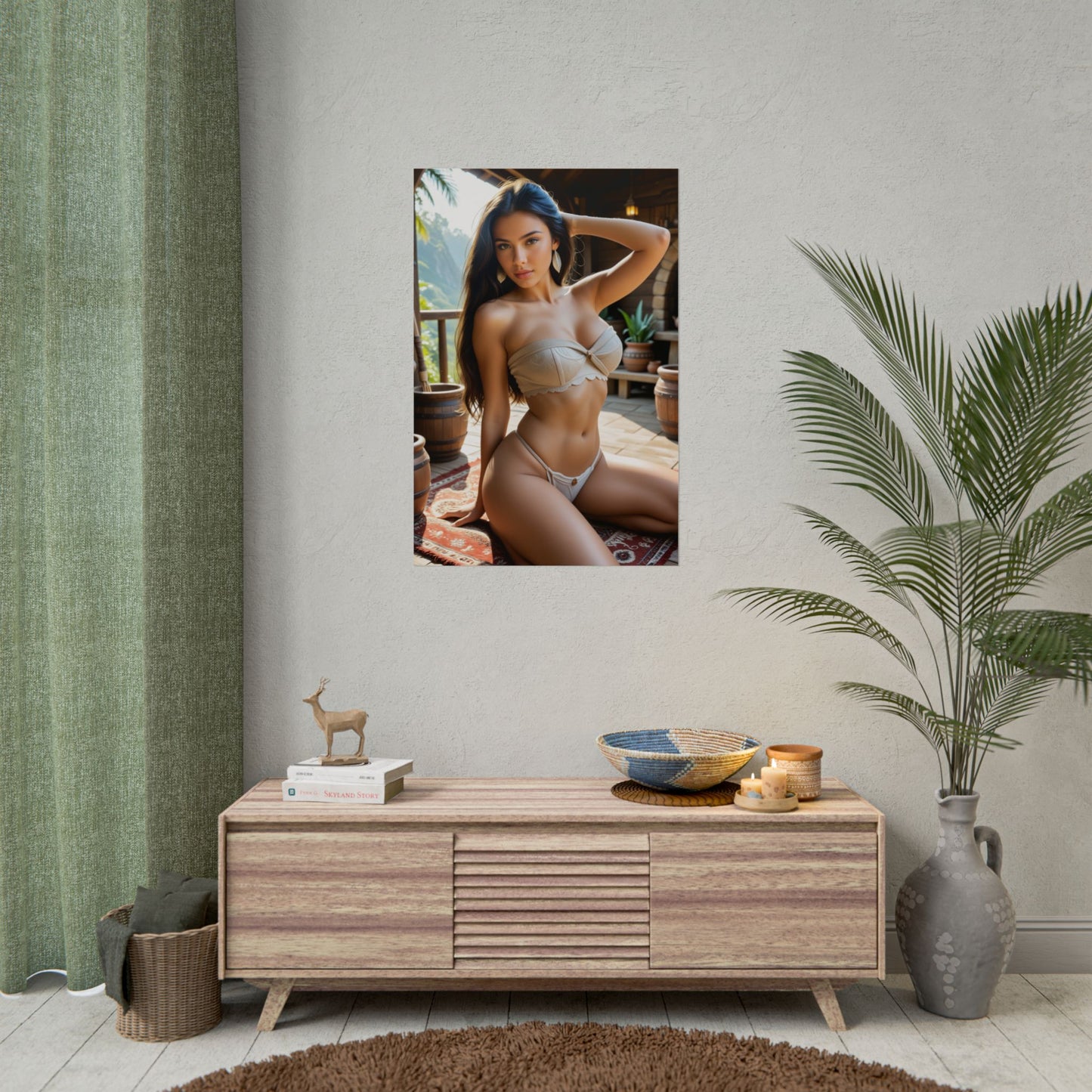 Pocahontas Poster – Beautiful Heroine Wall Art Print for Home or Office Decor