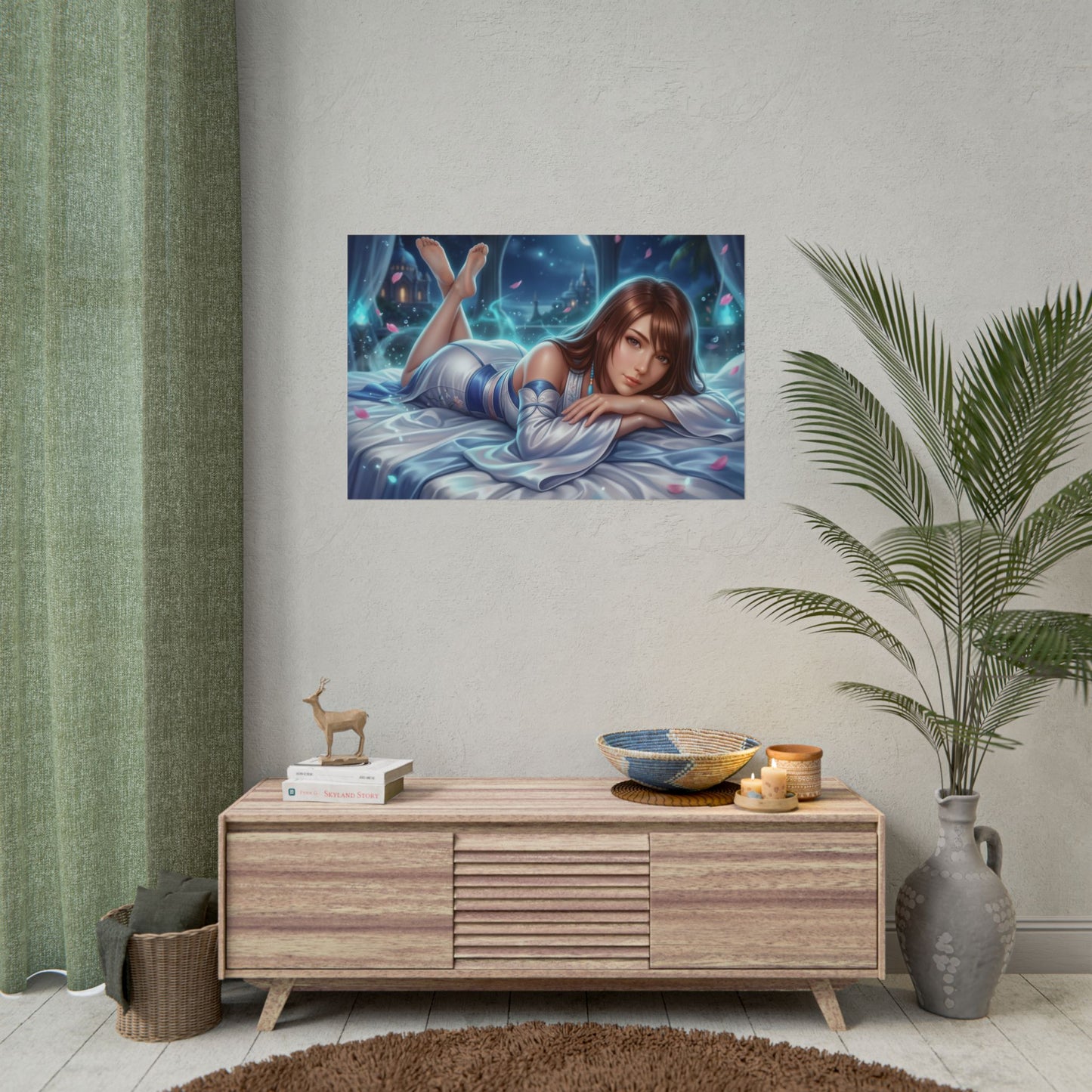 Yuna Final Fantasy Poster, Fantasy Wall Art, RPG Print, Room Decor
