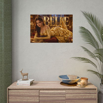 Belle Beauty and the Beast Poster Fantasy Wall Art Room Decor Collectible Print