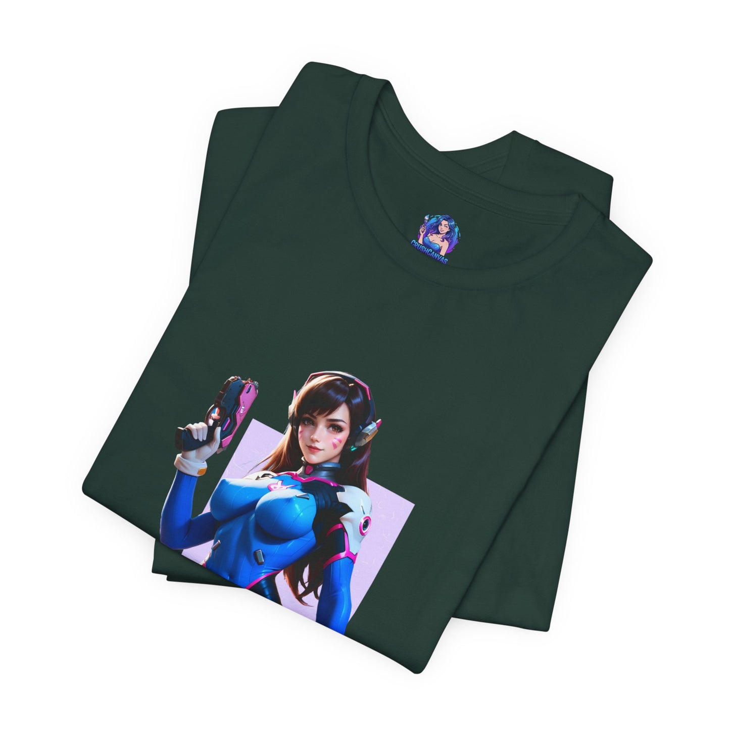 D.Va-T-Shirt | Overwatch-Gamer-Girl-Shirt für Otakus und E-Sport-Fans | Süßes Waifu-Shirt