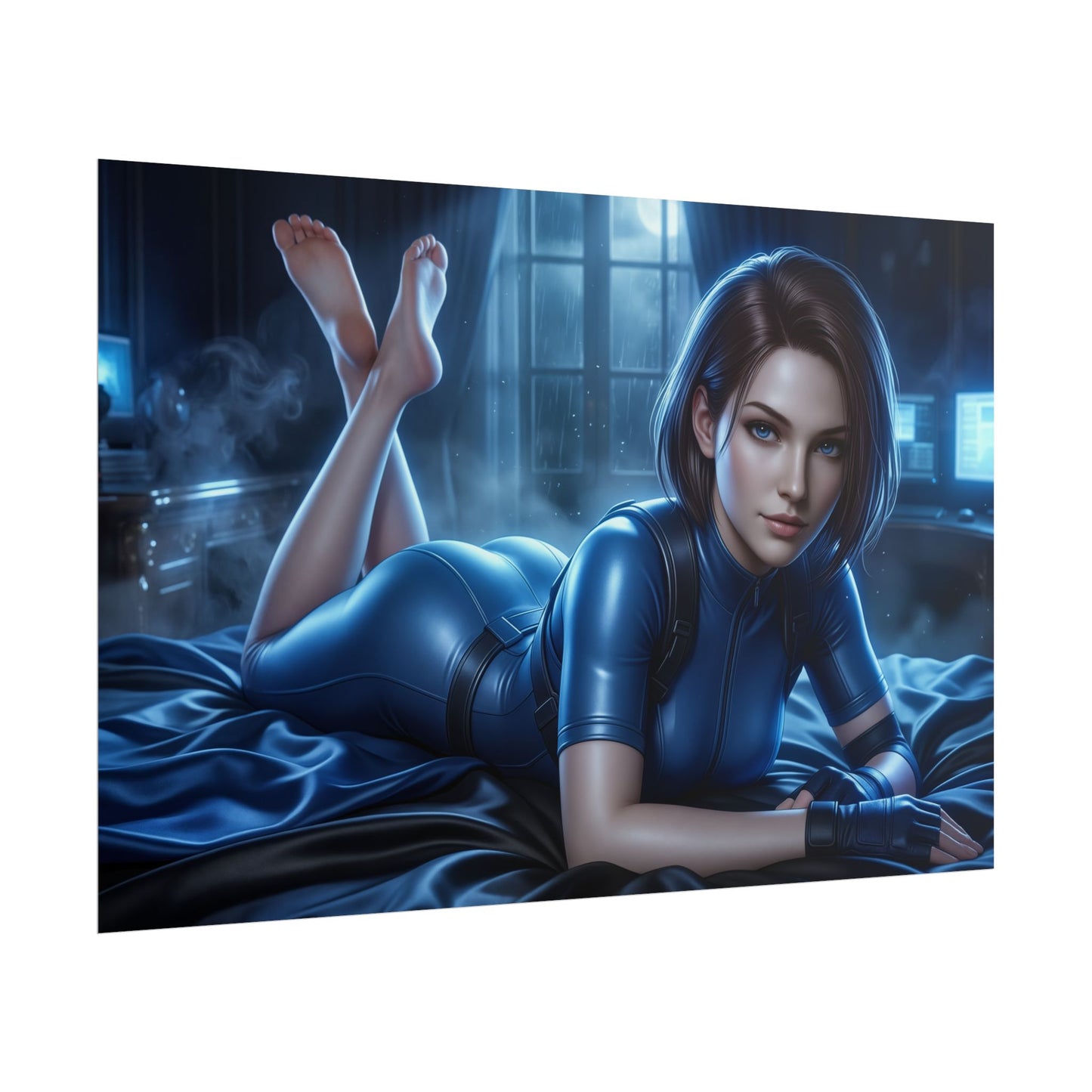 Jill Valentine Poster, Resident Evil Wall Art, Gaming Print Decor