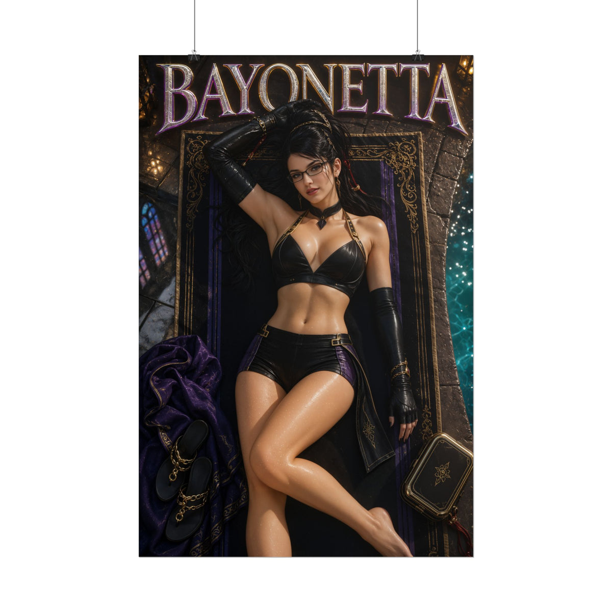 Bayonetta Character Poster Gamer Gift Gaming Setup Wall Decor Print