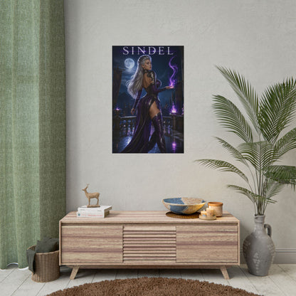 Mortal Kombat Sindel Poster Edenian Queen Wall Art Print Decor