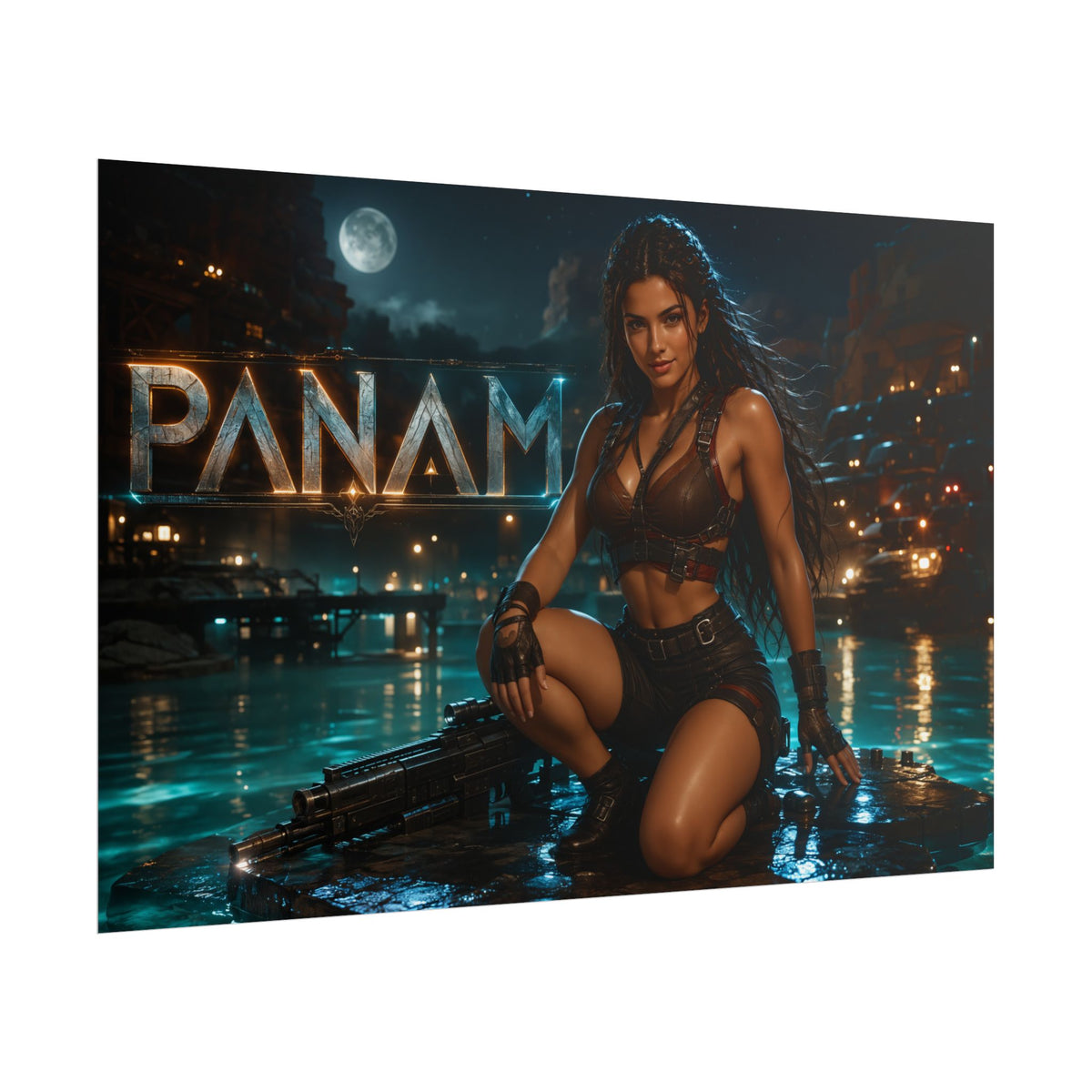 Panam Palmer Cyberpunk Gaming Poster Wall Art Gamer Room Decor Collectible Print