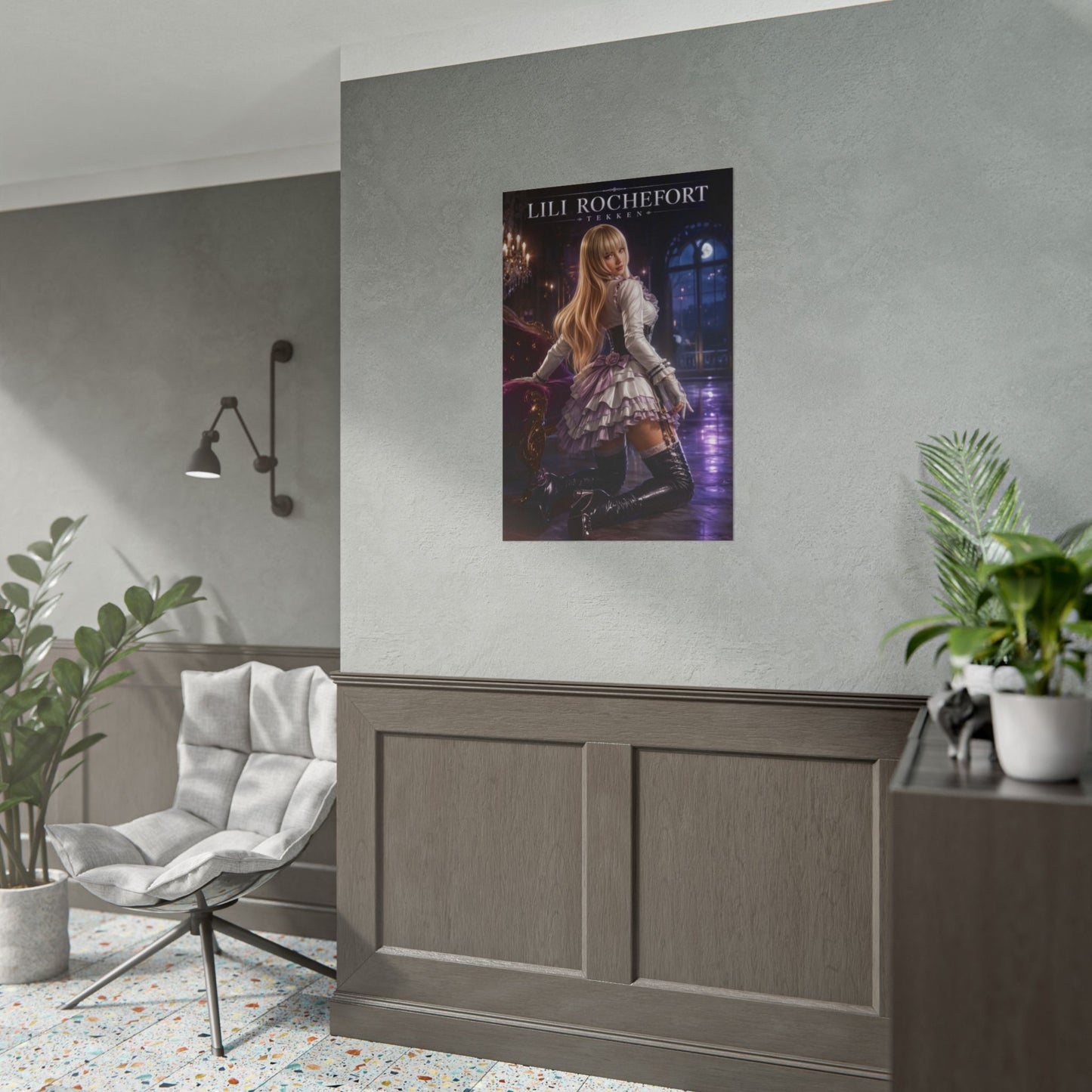 Lili Rochefort Poster, Tekken Wall Art, Gaming Print, Elegant Decor