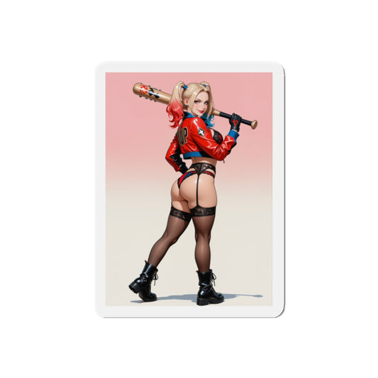 Harley-Magnet – Gothic-Anime-Comic-Magnet, Kühlschrankdeko mit heißer Schurkin