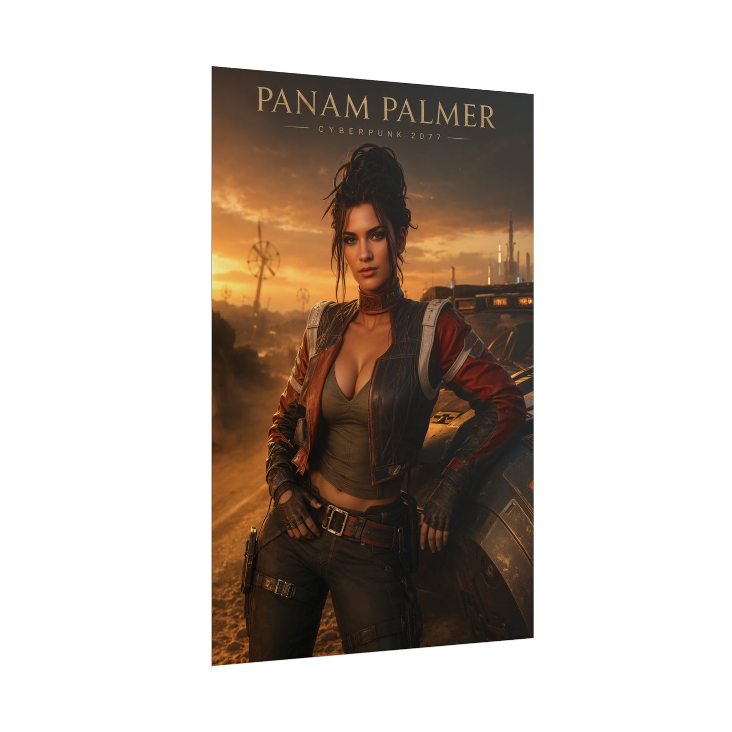 Panam Palmer Poster, Cyberpunk 2077 Wall Art, Gaming Print, Gamer Decor